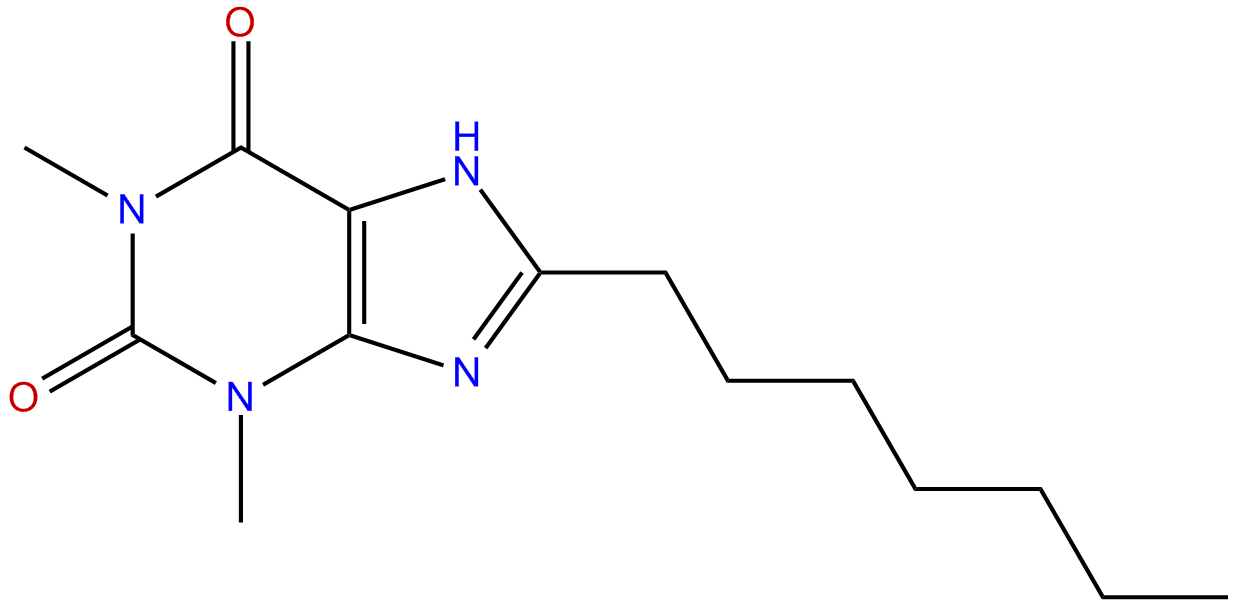 Image of 3,7-dihydro-1,3-dimethyl-8-heptyl-1H-purine-2,6-dione