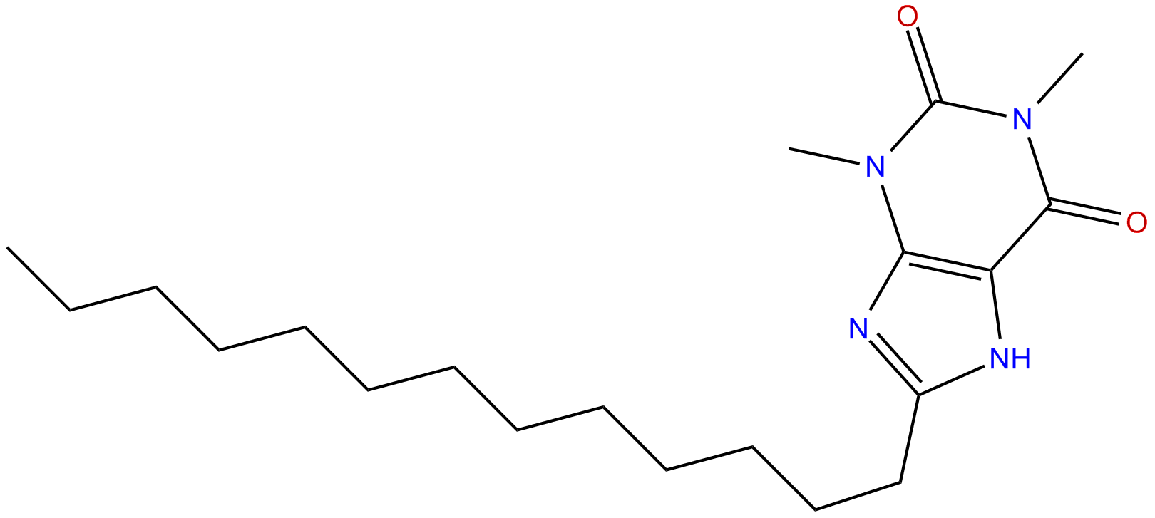 Image of 3,7-dihydro-1,3-dimethyl-8-tridecyl-1H-purine-2,6-dione
