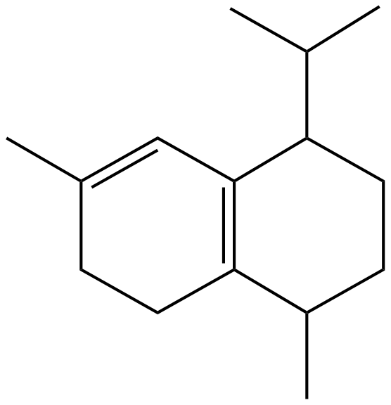 Image of 3,7-dimethyl-10-(1-methylethyl)bicyclo[4.4.0]-2-(1,6)-decadiene