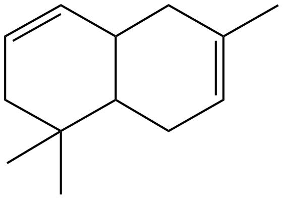 Image of 3,7,7-trimethylbicyclo[4.4.0]-2,4,8-decatriene