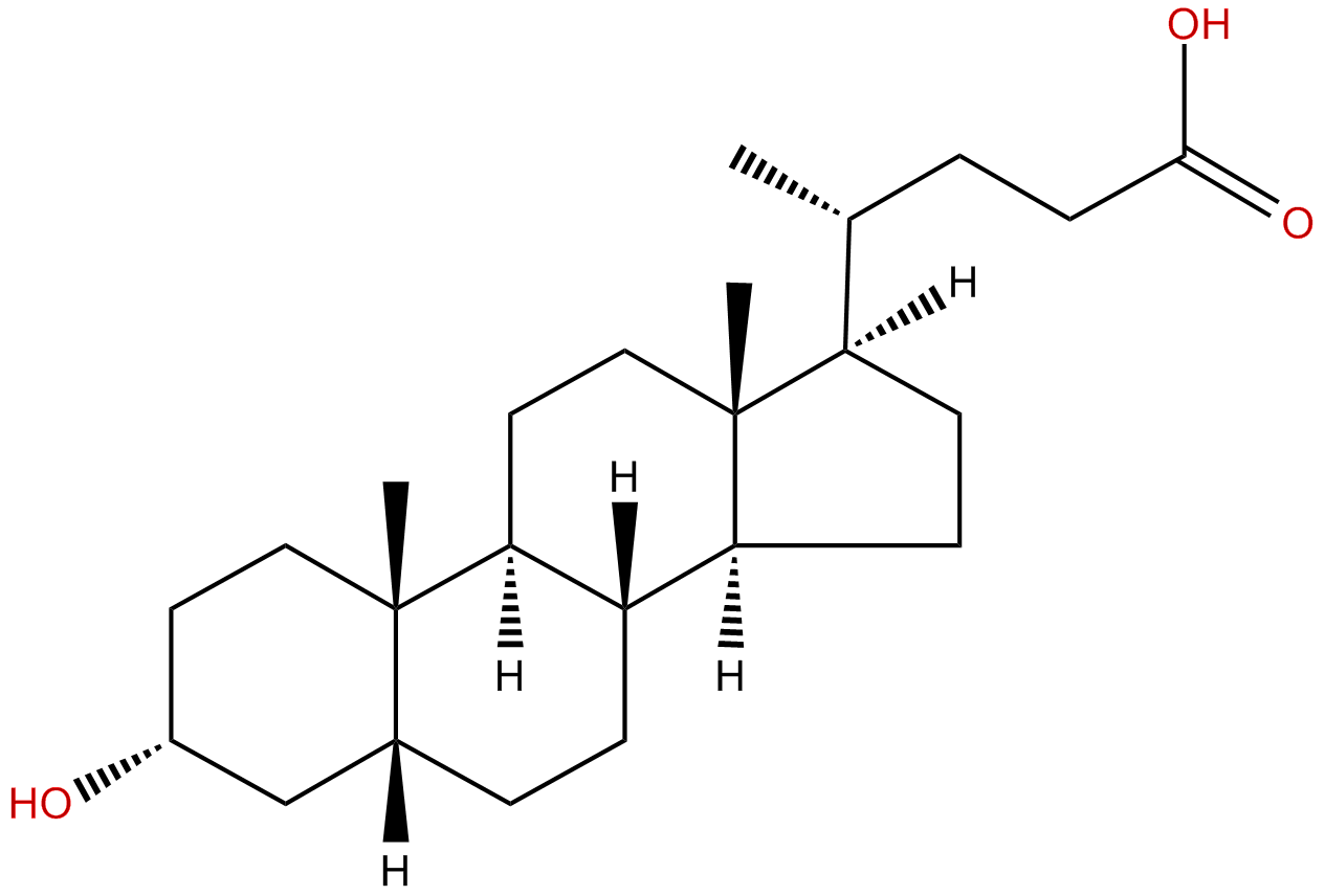 Image of 3.alpha.-hydroxy-5.beta.-cholan-24-oic acid