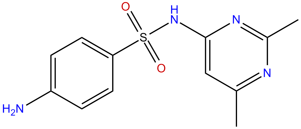 Image of 4-amino-N-(2,6-dimethyl-4-pyrimidinyl)benzenesulfonamide