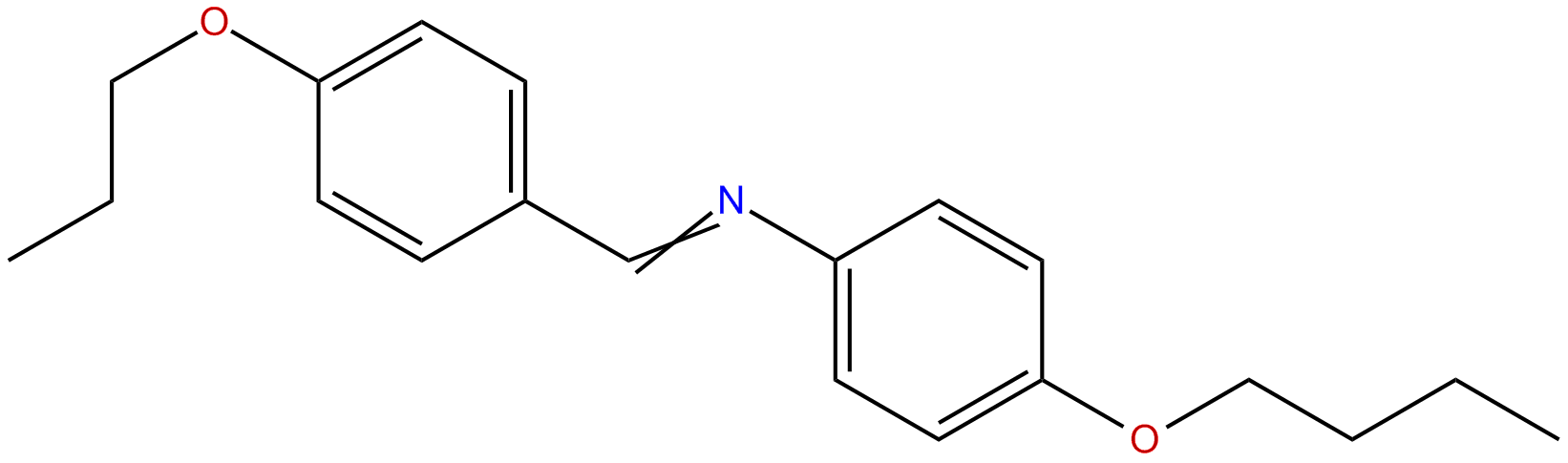 Image of 4-butoxy-N-[(4-propoxyphenyl)methylene]benzenamine