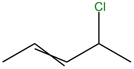 Image of 4-chloro-2-pentene