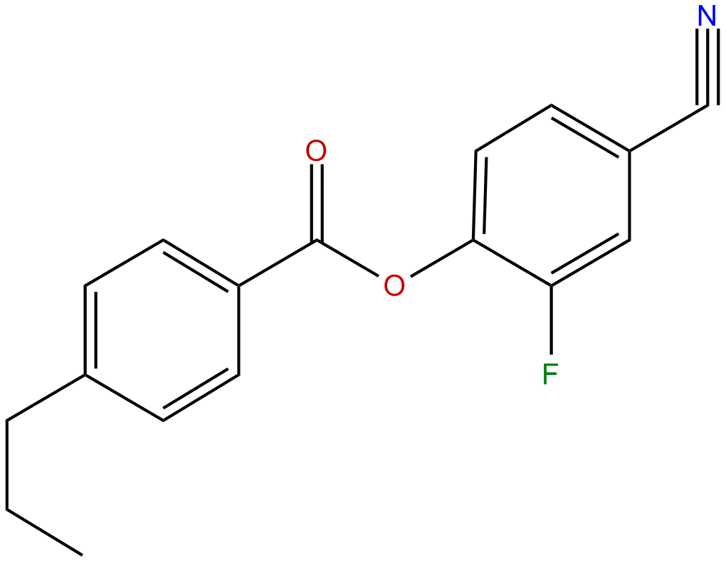 Image of 4-cyano-2-fluorophenyl-4-propylbenzoate