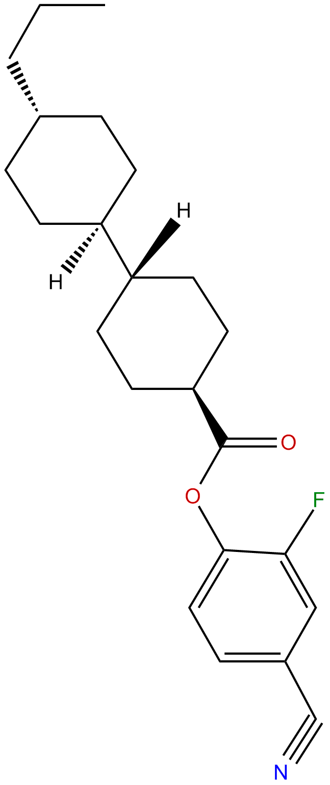 Image of 4-cyano-2-fluorophenyl-trans-4-nonylcyclohexane-1- carboxylate