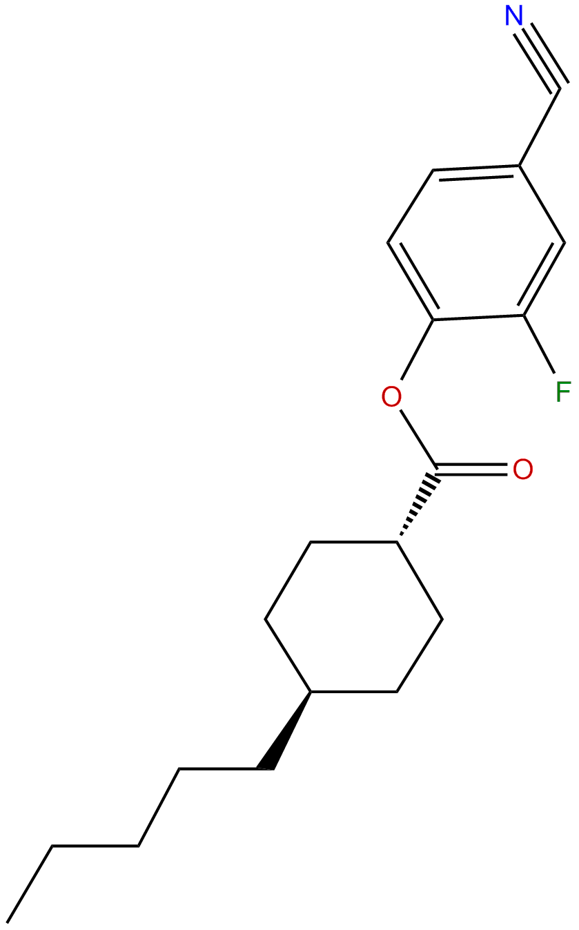Image of 4-cyano-2-fluorophenyl-trans-4-pentylcyclohexane-1- carboxylate