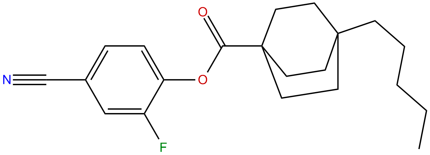 Image of 4-cyano-2-fluorophenyl 4-pentylbicyclo[2.2.2]octane-1-carboxylate