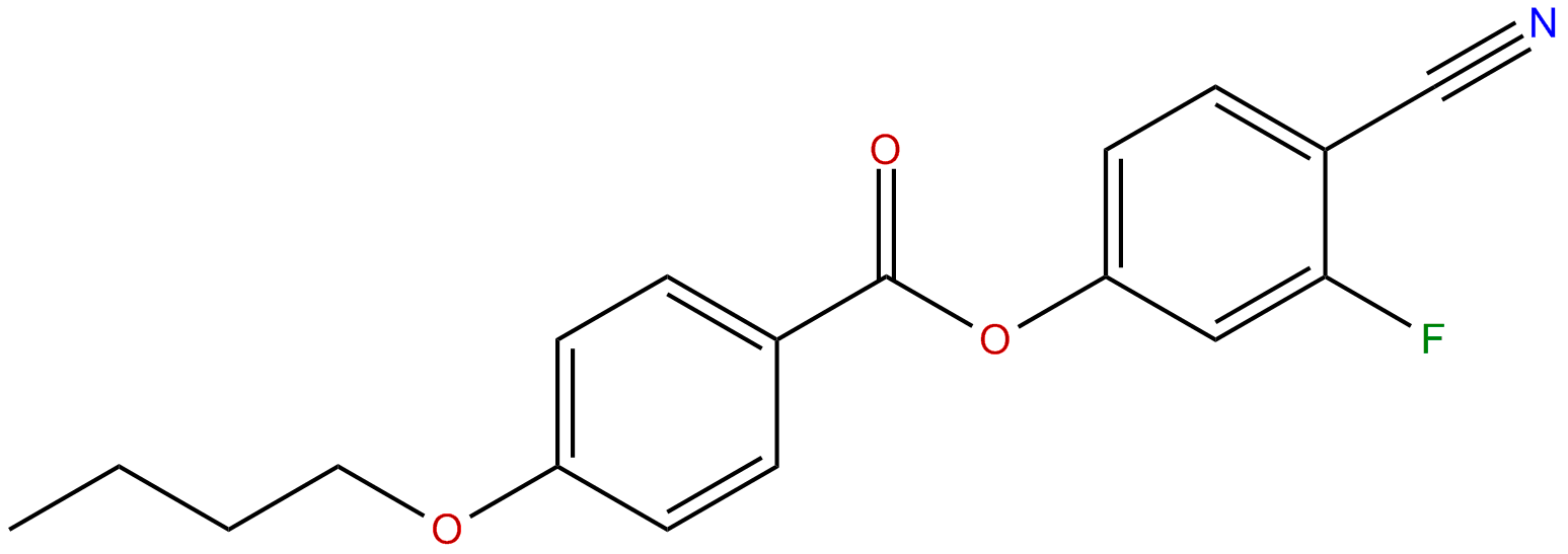 Image of 4-cyano-3-fluorophenyl-4-butoxybenzoate