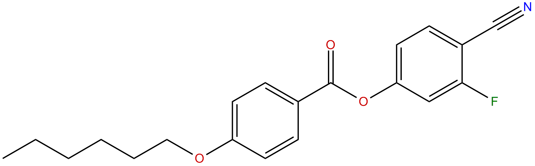 Image of 4-cyano-3-fluorophenyl-4-hexyloxybenzoate