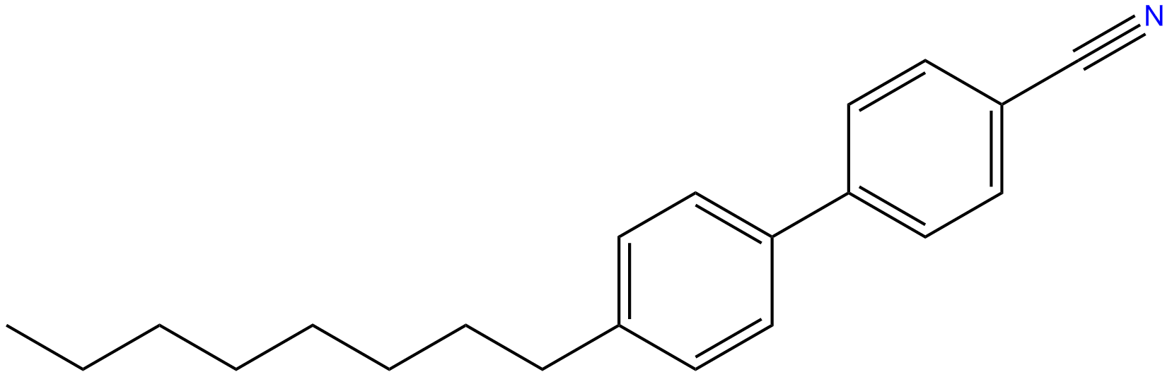 Image of 4-cyano-4'-octyl-1,1'-biphenyl