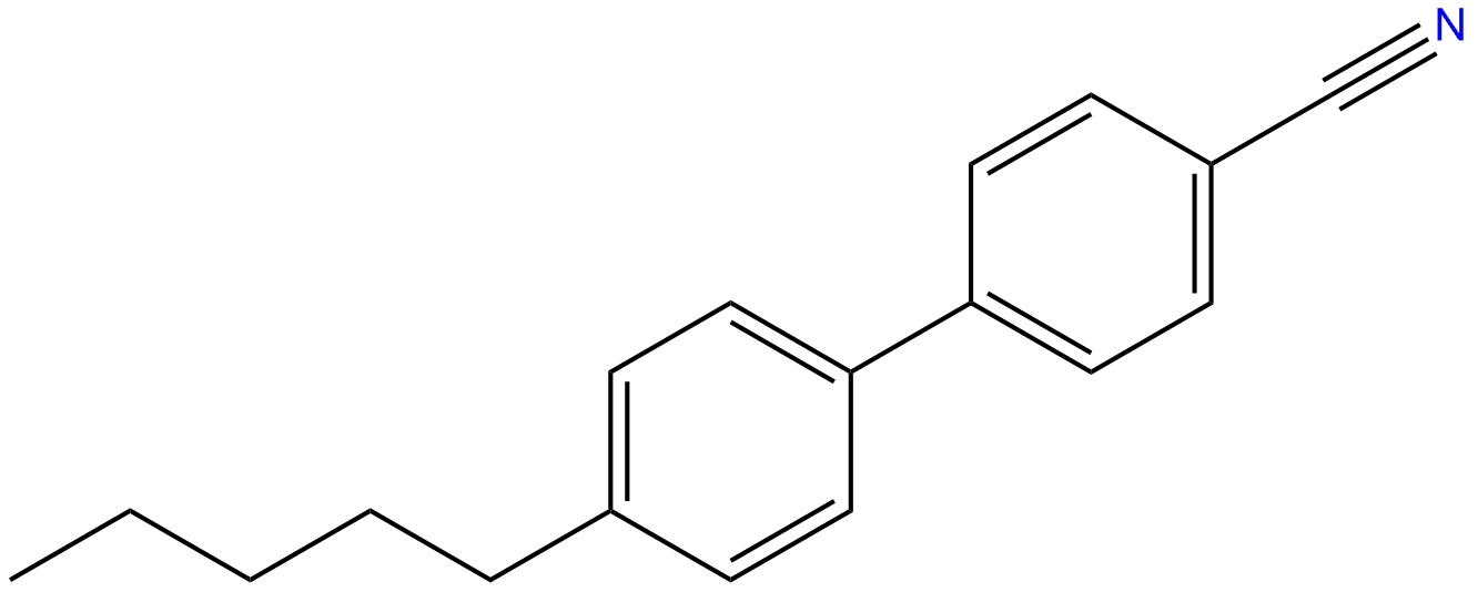 Image of 4-cyano-4'-pentylbiphenyl