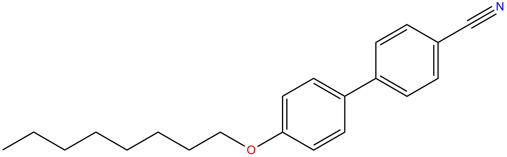 Image of 4-cyano-4'-(octyloxy)-1,1'-biphenyl