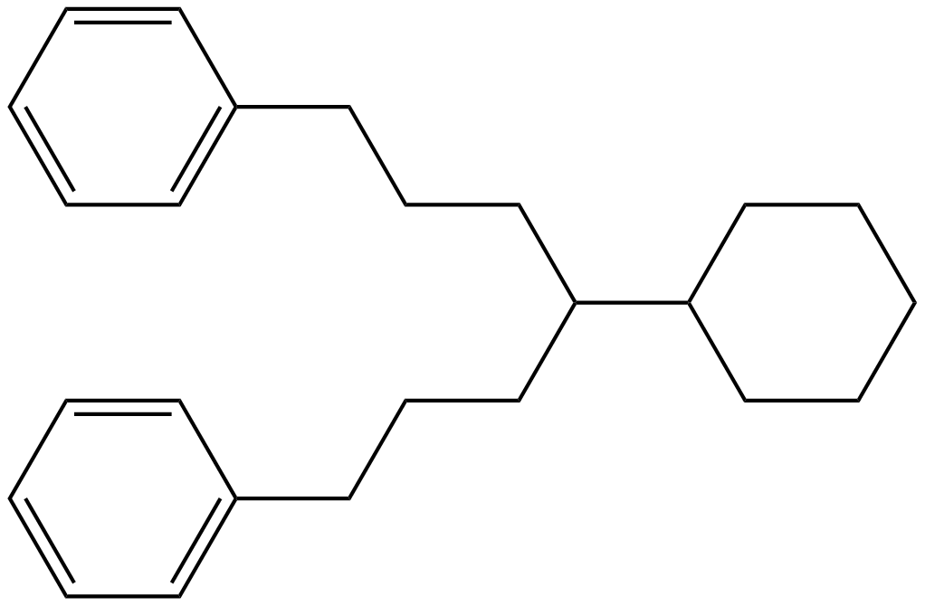 Image of 4-cyclohexyl-1,7-diphenylheptane
