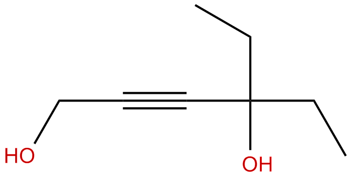 Image of 4-ethyl-2-hexyne-1,4-diol