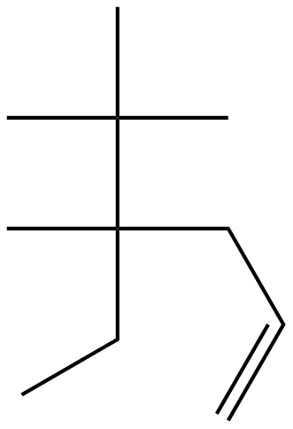 Image of 4-ethyl-4,5,5-trimethyl-1-hexene