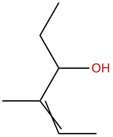 Image of 4-hexen-3-ol, 4-methyl-
