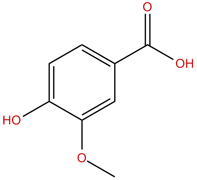 Image of 4-hydroxy-3-methoxybenzoic acid