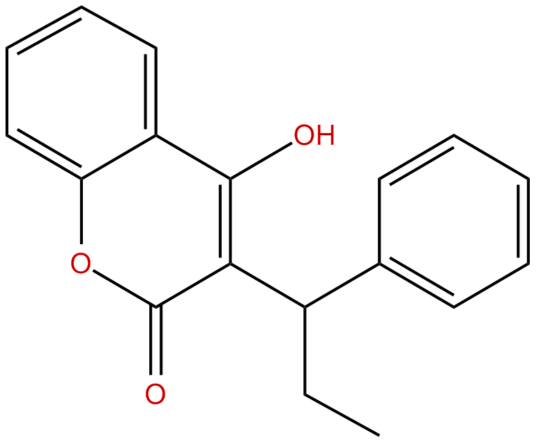 Image of 4-hydroxy-3-(1-phenylpropyl)-2H-1-benzopyran-2-one