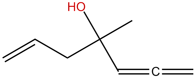 Image of 4-methyl-1,2,6-heptatrien-4-ol