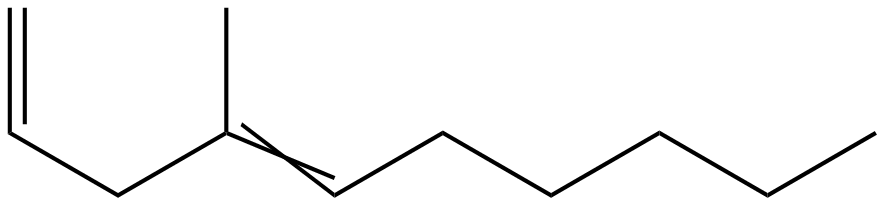 Image of 4-methyl-1,4-decadiene
