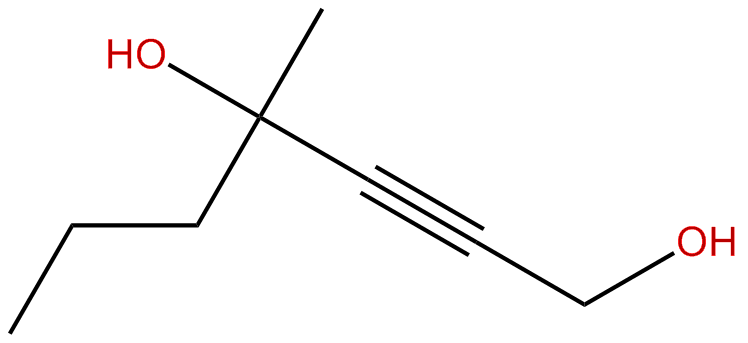 Image of 4-methyl-2-heptyne-1,4-diol