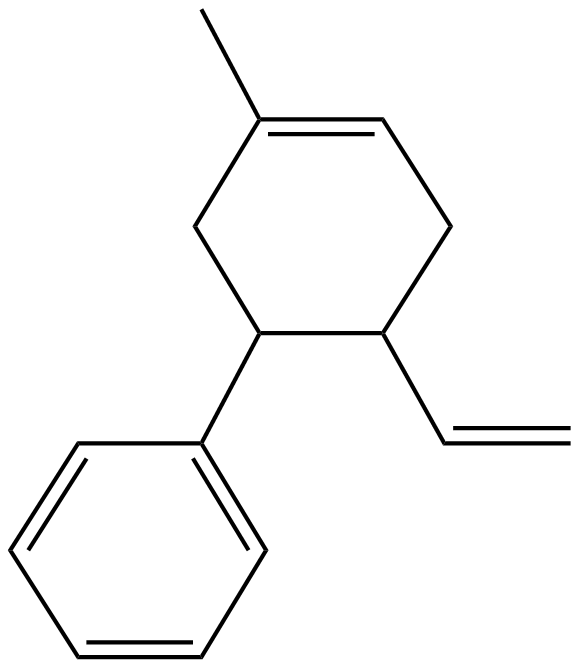 Image of 4-methyl-2-phenyl-1-vinyl-.DELTA.4-tetrahydrobenzene
