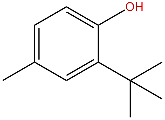 Image of 4-methyl-2-(1,1-dimethylethyl)phenol