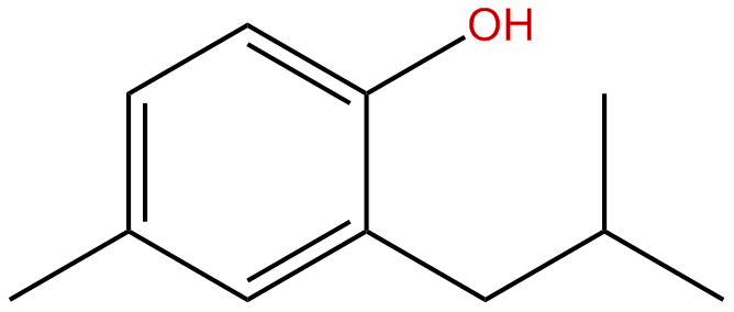Image of 4-methyl-2-(2-methylpropyl)phenol