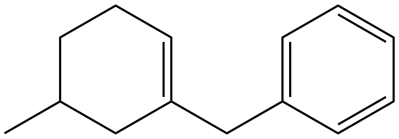 Image of 4-methyl-2-(phenylmethyl)-1-cyclohexene