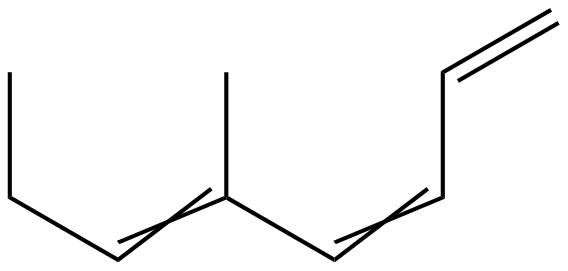 Image of 4-methyl-3,5,7-octatriene