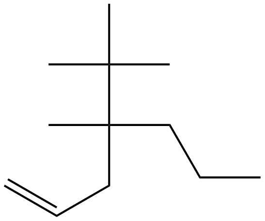 Image of 4-methyl-4-(1,1-dimethylethyl)-1-heptene