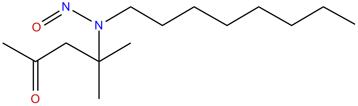 Image of 4-methyl-4-(octylnitrosamino)-2-pentanone