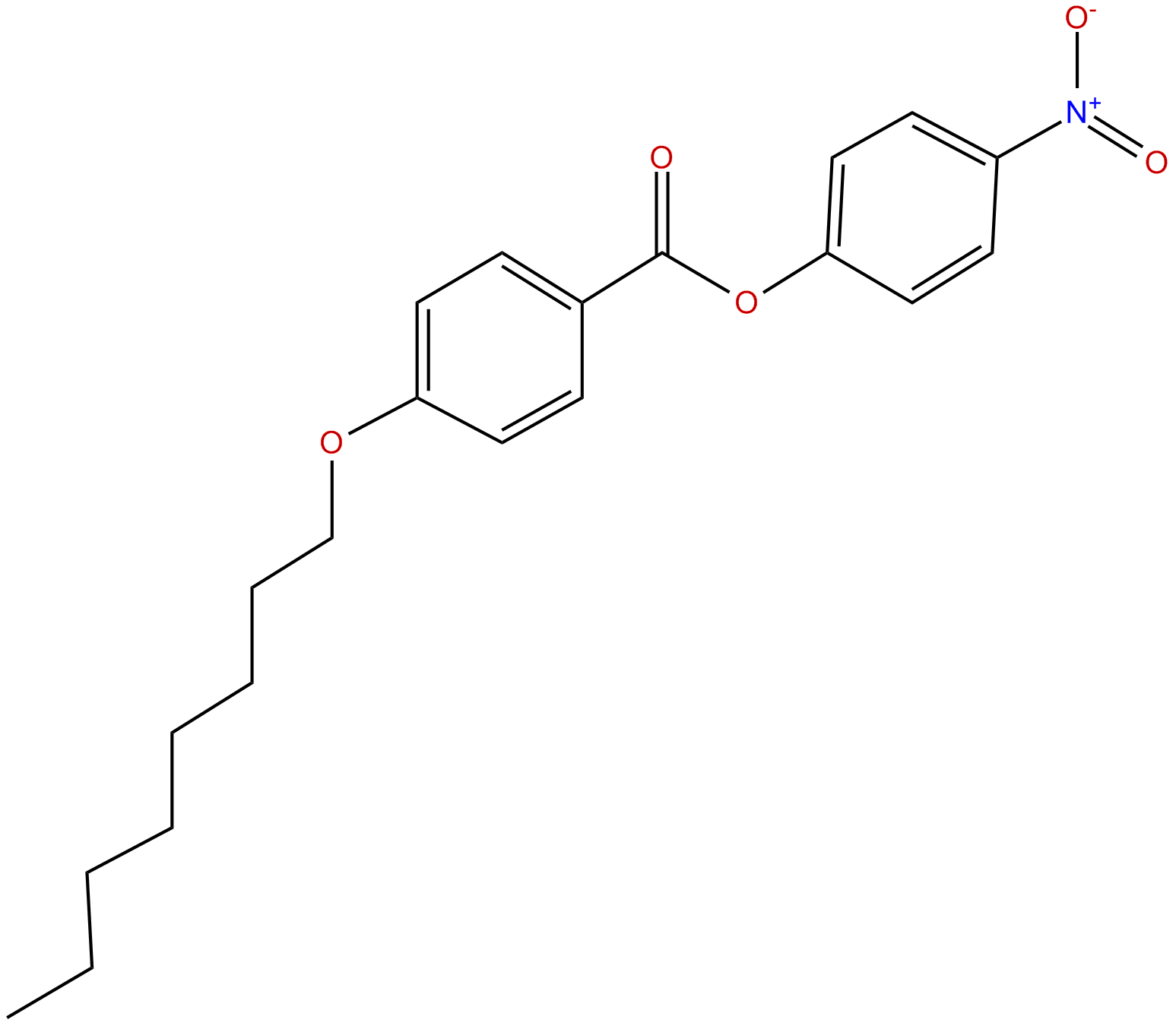 Image of 4-nitrophenyl 4'-octyloxybenzoate