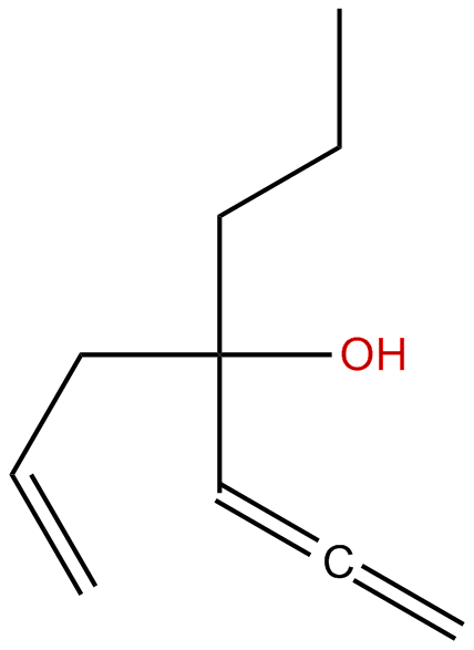 Image of 4-propyl-1,2,6-heptatrien-4-ol