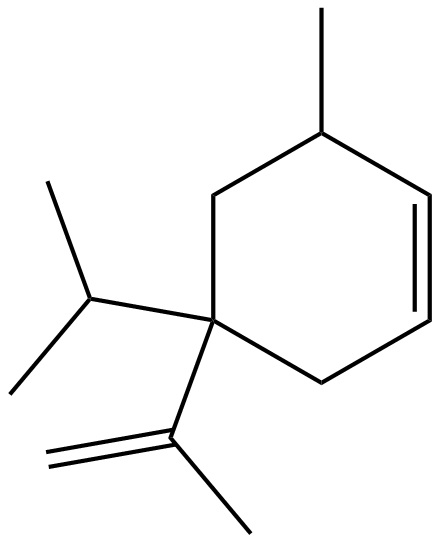 Image of 4-(1-methylethenyl)-4-(1-methylethyl)-6-methylcyclohexene