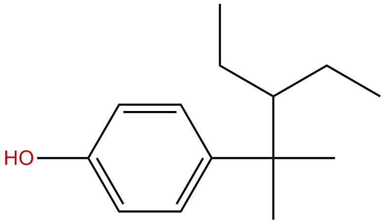 Image of 4-(1,1-dimethyl-2-ethylbutyl)phenol