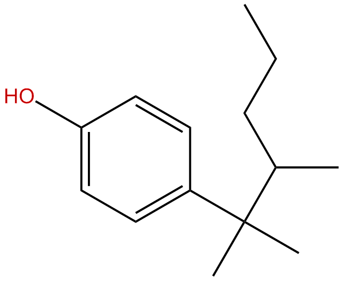 Image of 4-(1,1,2-trimethylpentyl)phenol