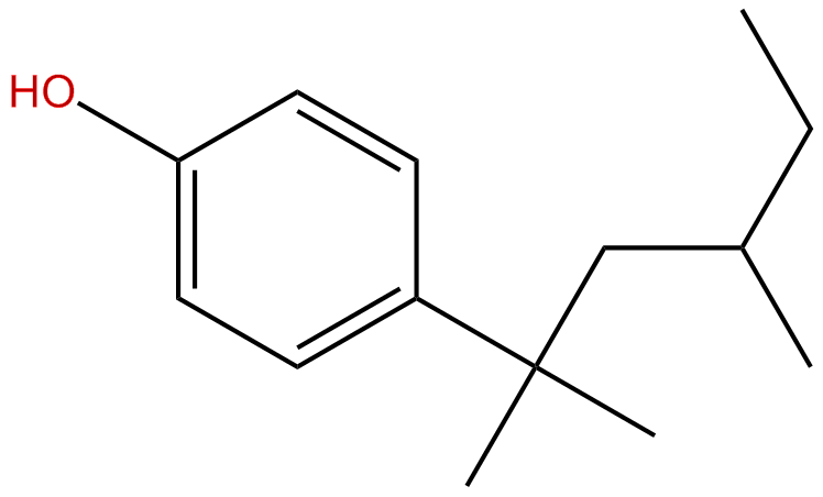 Image of 4-(1,1,3-trimethylpentyl)phenol