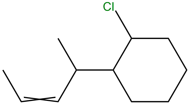 Image of 4-(2-chlorocyclohexyl)-2-pentene