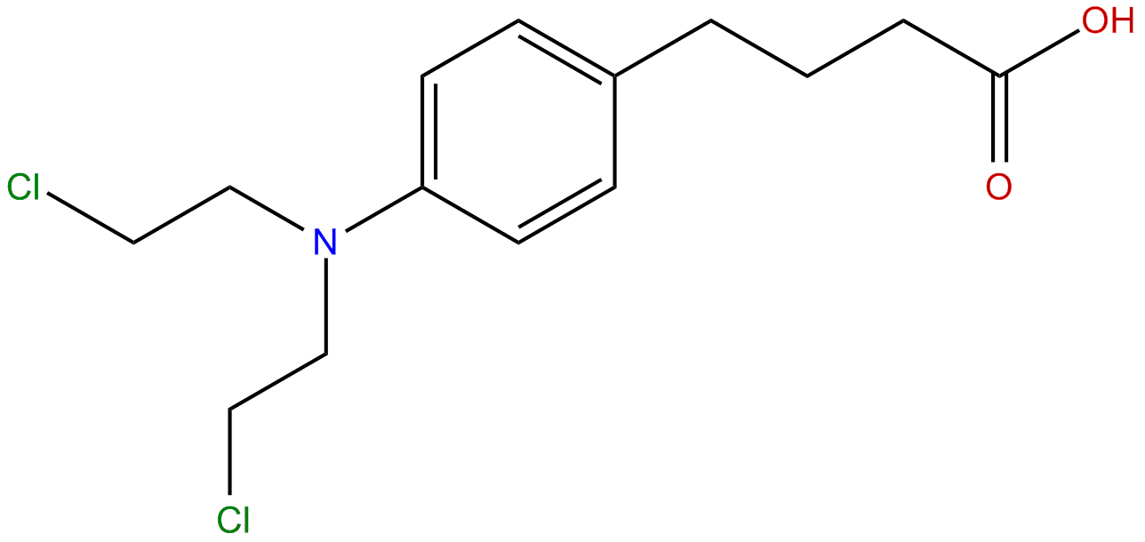Image of 4-[bis(2-chloroethyl)amino]benzenebutanoic acid
