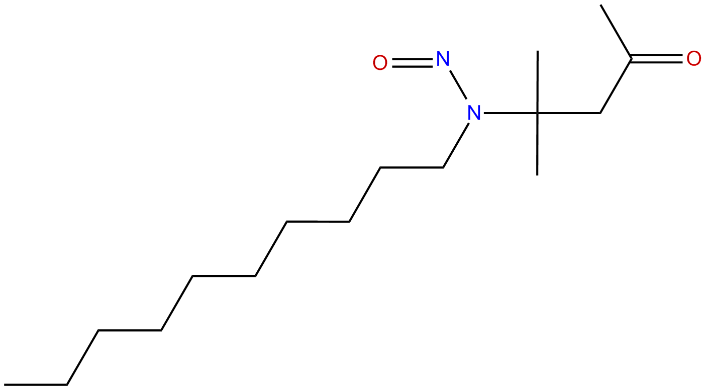 Image of 4-(decylnitrosamino)-4-methyl-2-pentanone