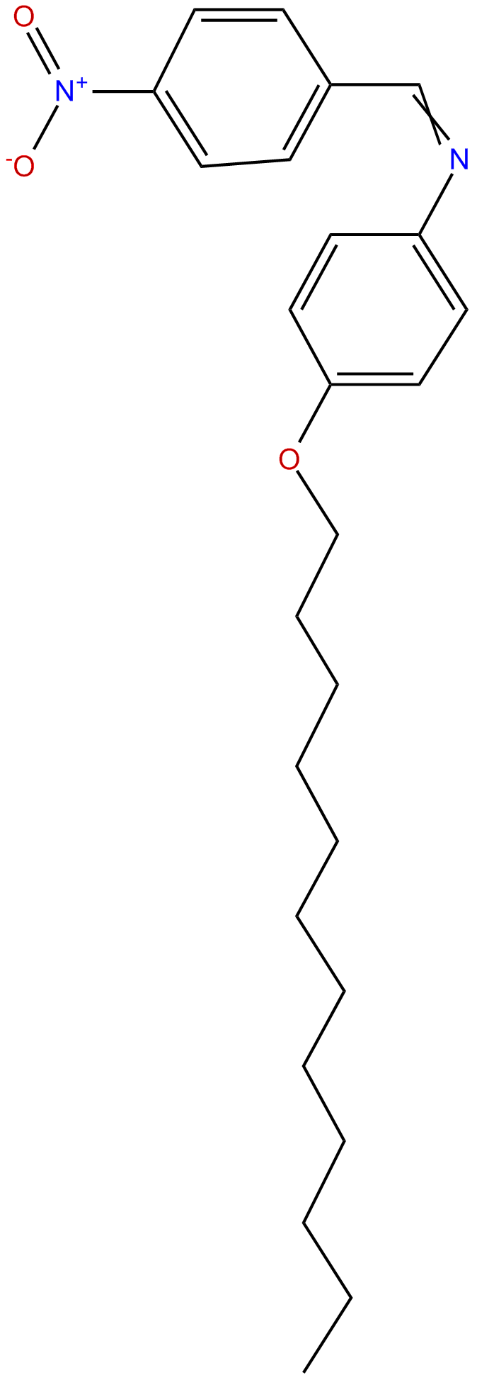 Image of 4-(dodecyloxy)-N-[(4-nitrophenyl)methylene]benzenamine
