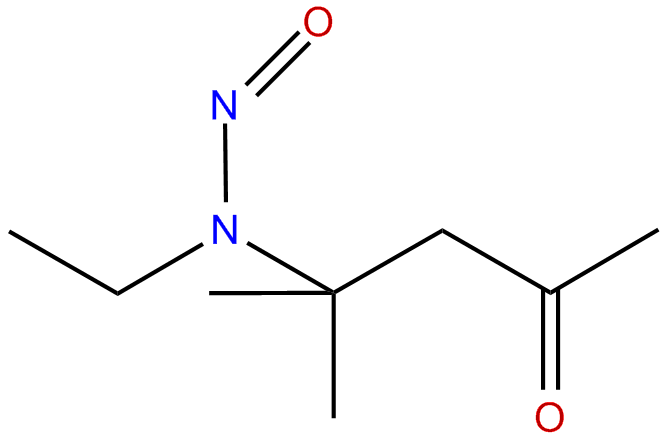 Image of 4-(ethylnitrosoamino)-4-methyl-2-pentanone
