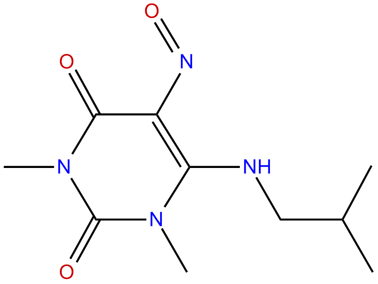 Image of 4-(isobutylamino)-1,3-dimethyl-5-nitrosouracil