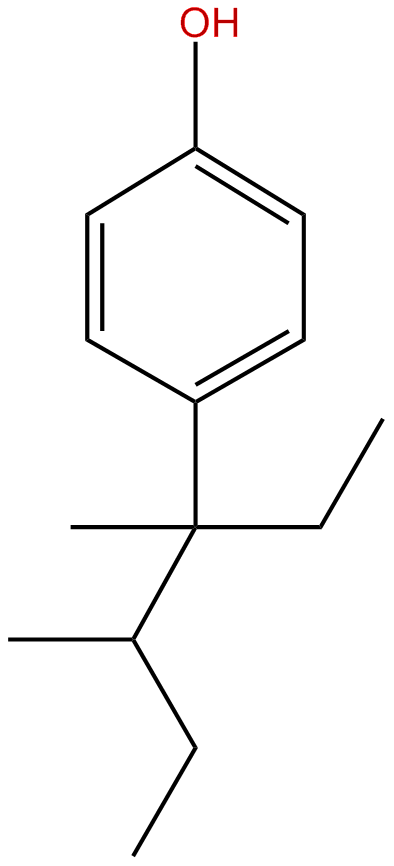 Image of 4-[(1,2-dimethyl-1-ethyl)butyl]phenol