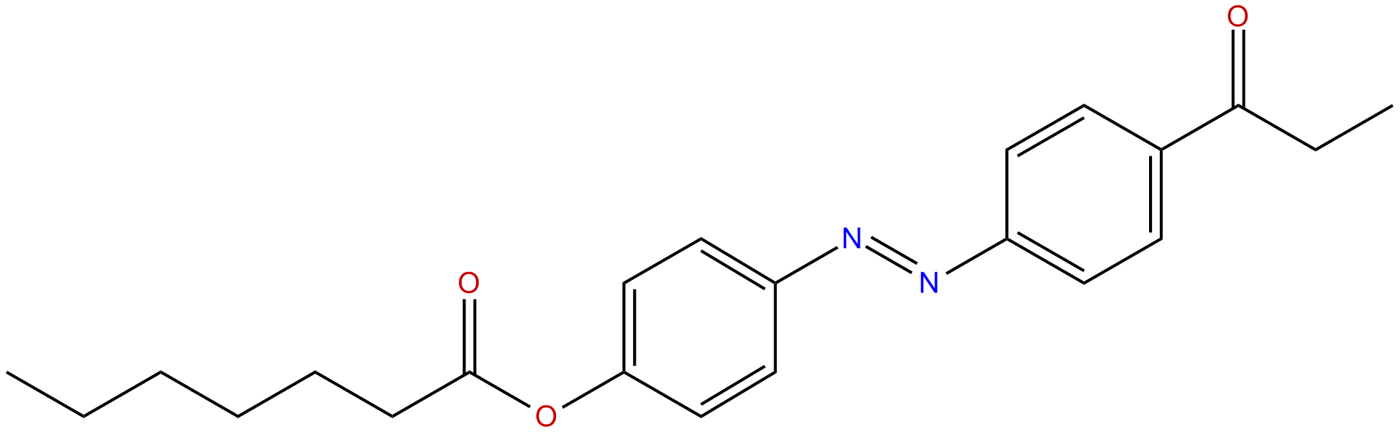 Image of 4-[[4-(1-oxopropyl)phenyl]azo]phenyl heptanoate