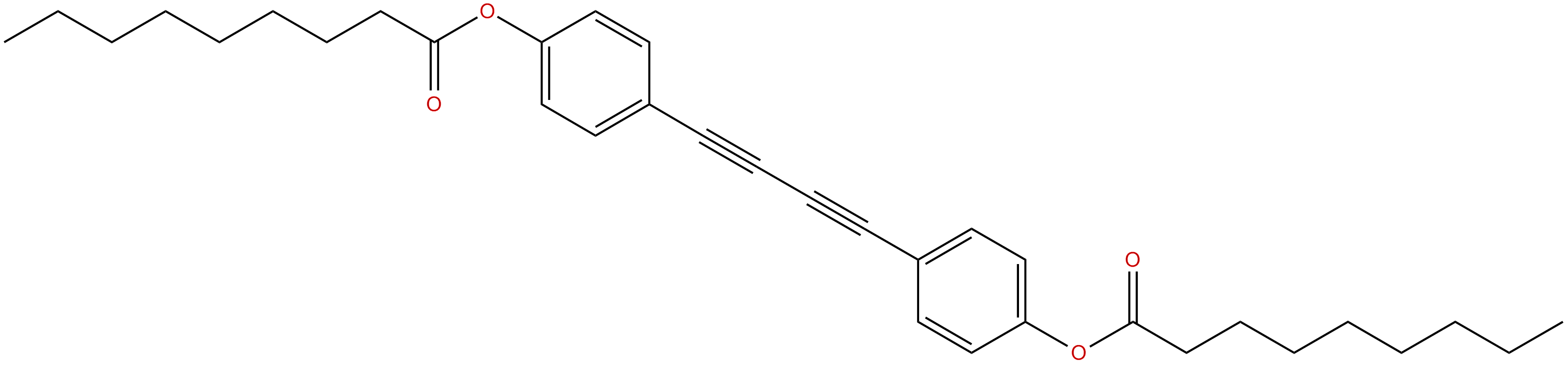 Image of 4,4'-(1,3-butadiynl-1,4-diyl)bis(4,1-phenylenenonanoate)
