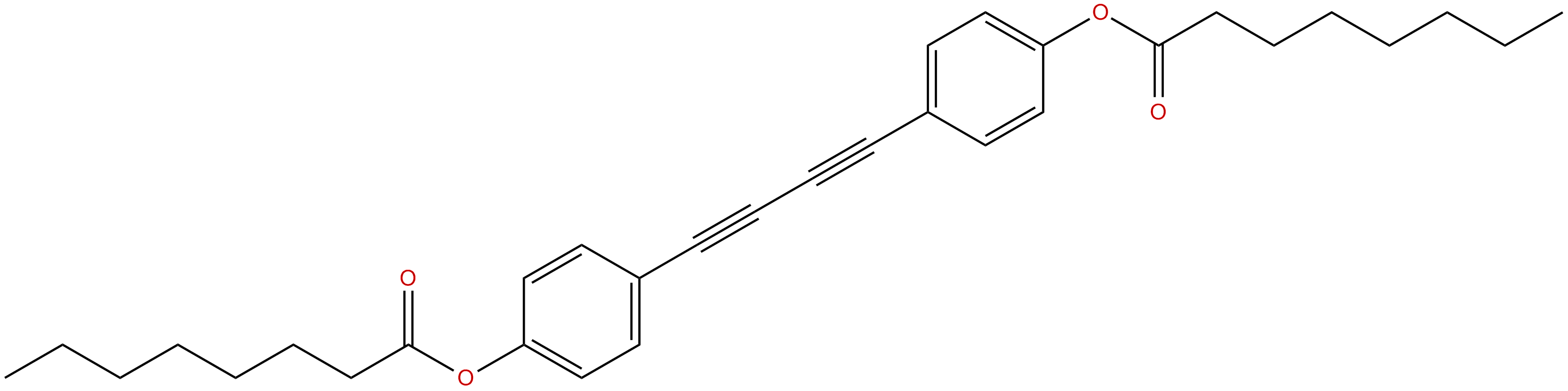 Image of 4,4'-(1,3-butadiynl-1,4-diyl)bis(4,1-phenyleneoctoanate)