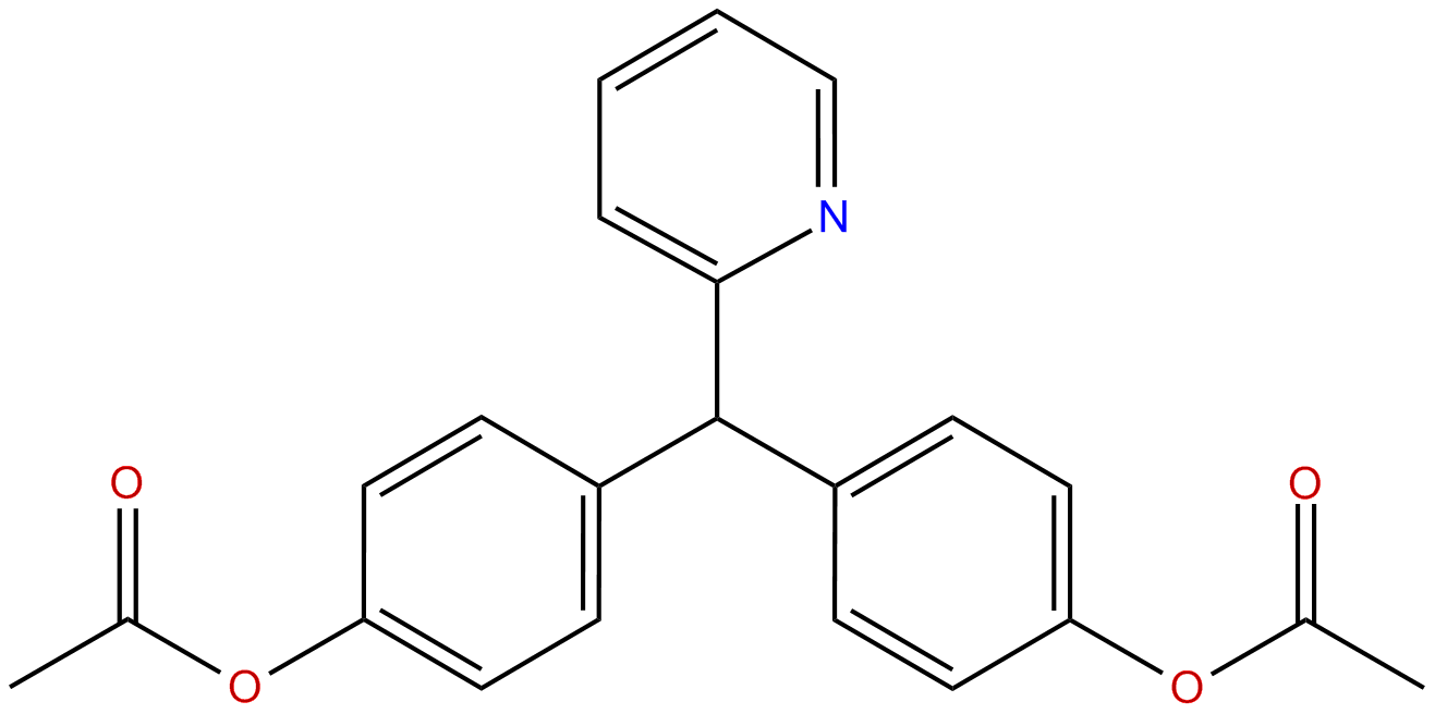 Image of 4,4'-(2-pyridylmethylene)bisphenol diacetate